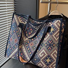 大容量民族風帆布包包女2023時尚單肩托特包女ins大學生上課包女天秤百貨 價格比較,價格查詢,歷史價格詳細信息