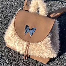 可愛毛絨包包小眾設計珍珠手提包秋冬毛絨愛心斜挎包毛茸茸腋下包 歷史價格詳細信息