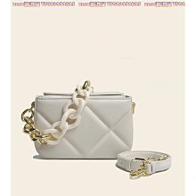 菱格鏈條包包女2024新款潮夏季時尚馬鞍包法國小眾百搭ins斜揹包-李李 韓國女裝 歷史價格詳細信息