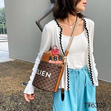 流行(ಥ_ಥ) 2021網紅新款凱旋門抽繩水桶包老花休閒時尚麻繩單肩包手提大容量女包 流行 精品 歷史價格詳細信息