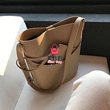 水桶包 韓國氣質棕色百搭素色兩用包手提包子母包斜揹包 高級感皮革可調整肩帶側揹包肩揹包 Pu女包學生 流行 歷史價格詳細信息