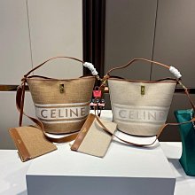 女士提手包揹包斜揹包斜揹包水桶包賽琳真皮高級感女包大容量老花復古等肩斜挎手提托特購物袋 流行 歷史價格詳細信息