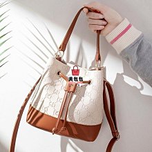 印花水桶包 2024夏季水桶包 同手提 小仙女  斜背包 百搭 斜背包 復古水桶包 流行 歷史價格詳細信息