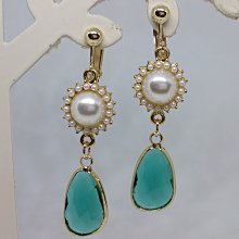 【艾法小舖】古銅色玻璃時光寶石無耳洞耳夾夾式耳環(手作款)多色入 歷史價格詳細信息