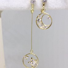 【艾法小舖】不對稱太陽月亮吊墜 無耳洞耳夾螺旋耳夾夾式耳環(手作款) 歷史價格詳細信息