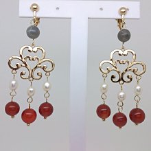 【艾法小舖】古銅色玻璃時光寶石無耳洞耳夾夾式耳環(手作款)多色入 歷史價格詳細信息