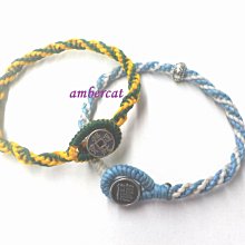 琥珀貓銀飾【純銀+蠶絲蠟線】祈福許願幸運手鍊~A1792~乾坤圈/卍字球~一條 歷史價格詳細信息