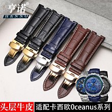 替換錶帶 代用錶帶 亨諾鱷魚皮手錶帶真皮男士 適配百達翡麗5711/5712凹口竹節紋25mm 歷史價格詳細信息