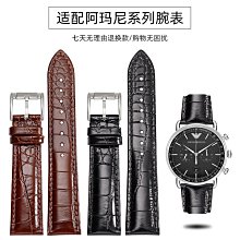 替換錶帶 代用錶帶 亨諾鱷魚皮手錶帶真皮男士 適配百達翡麗5711/5712凹口竹節紋25mm 歷史價格詳細信息