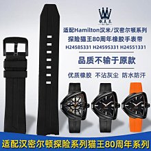 代用錶帶 適配漢密爾頓卡其航空 卡西歐 萬國真皮手錶帶男頭層牛皮錶鏈帶釘 歷史價格詳細信息