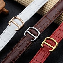 手錶帶 皮錶帶 鋼帶CARTY真皮手錶帶 代用天梭T050韻馳心媛女士錶鏈 女士  16mm 紅 歷史價格詳細信息
