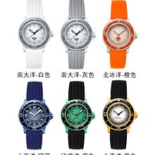 手錶帶 適配Swatch斯沃琪&寶珀聯名款五大洋手錶帶 真皮錶帶牛皮錶鏈22mm 歷史價格詳細信息