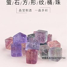 天然彩色螢石貓咪頭帶扣款手串配珠手鏈串珠手工diy 材料飾品配件【緻雅尚品】 歷史價格詳細信息