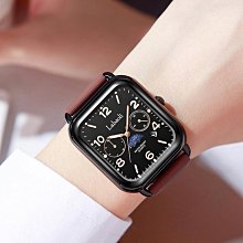 抖音爆款方形小綠表釹學生鋼帶石英手表休閑時尚潮流腕表可當禮物 歷史價格詳細信息