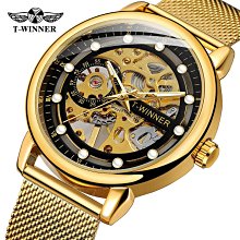 手錶男士t-winner全自動機械錶夜光鏤空學生運動皮帶多功能 歷史價格詳細信息