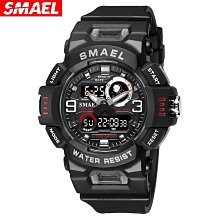 男士手錶 SMAEL watch1545D多功能日歷鬧鐘夜光防水錶戶外登山電子潮流手錶 歷史價格詳細信息
