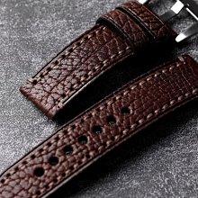 代用錶帶 手工頭層牛皮淺色高檔耐磨真皮錶鏈20 22 24MM適配沛納海精工錶帶 歷史價格詳細信息