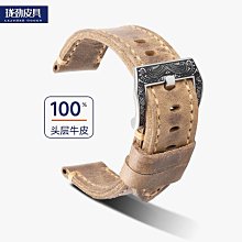 代用錶帶 真皮錶帶 頭層牛皮 適用萬寶龍時光行者明星系列手錶帶24 22mm 歷史價格詳細信息