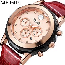 手錶男 美格爾MEGIR男錶時尚多功能watch men防水石英運動情侶錶手錶5006 歷史價格詳細信息