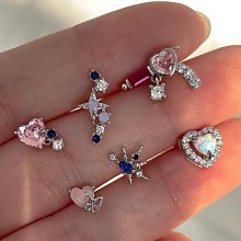 小巧精緻愛心耳環女夏天氣質獨特小眾設計感高級耳針2023新款爆款 歷史價格詳細信息