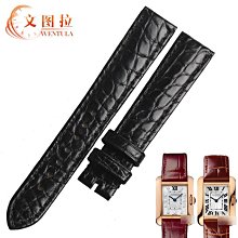 替換錶帶 代用錶帶 代用卡地亞山度士錶帶真皮男 鱷魚紋Santos100系列錶帶20 23 24mm 歷史價格詳細信息