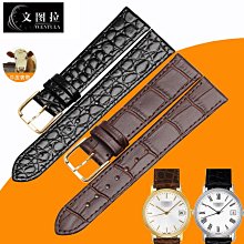 替換錶帶 代用錶帶 代用卡地亞山度士錶帶真皮男 鱷魚紋Santos100系列錶帶20 23 24mm 歷史價格詳細信息