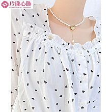 【晴沐代購】首飾 飾品 項鍊 簡約 時尚 輕奢 天然淡水珍珠  小眾 高級感 愛心 女生 閨蜜- 價格比較,價格查詢,歷史價格詳細信息