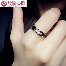 【晴沐代購】韓版S型磨砂戒指鈦鋼玫瑰金不掉色食指潮人對戒時尚配飾品禮物ins- 歷史價格詳細信息
