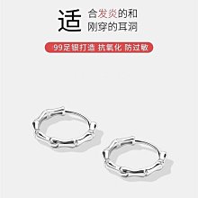 竹節耳釘2024新款爆款冷淡風小眾女士高級感氣質簡約百搭耳飾耳環 歷史價格詳細信息
