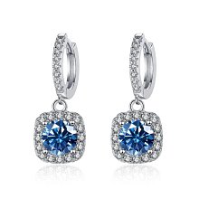 莫桑鉆石耳釘女款擰螺絲耳骨釘50分鼻釘單鉆18K白金彎針單只--鴻運飾品 歷史價格詳細信息