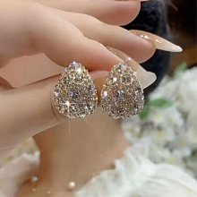 Coppii 服飾运动小眾設計2022春夏新款鑲鉆金色大圈圈耳環小眾設計名媛高級感耳飾 歷史價格詳細信息