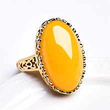 蜜蠟 戒指 蛋面 天然 ❤水晶玉石特賣#B504-4 歷史價格詳細信息