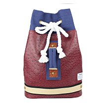 AMINAH-神秘暗紅小拳擊皮革背包 歷史價格詳細信息