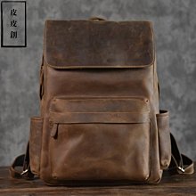 『皮皮創』原創設計手作真皮旅行包。英倫風復古黑色頭層植鞣牛皮短途旅行袋手提單肩斜背包大容量都市運動健身包出差商務休閒包男 歷史價格詳細信息