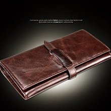 歐美油臘牛皮真皮男女通用多卡壓扣中短夾 黑酒紅藍咖棕色 MiYA Lola 歷史價格詳細信息