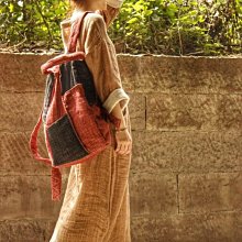 原創·棉麻布包包中國風拼布藝文單肩斜跨包簡約大容量手提小方包 歷史價格詳細信息