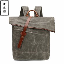 『皮皮創』原創設計手作帆布托特包。意大利進口頭層植鞣牛皮拼接重磅加密帆布大凱莉包 手提側背斜背包 時尚撞色牛皮帆布鉑金包 歷史價格詳細信息