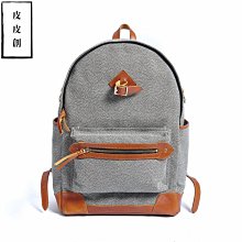 『皮皮創』原創設計手作帆布托特包。意大利進口頭層植鞣牛皮拼接重磅加密帆布大凱莉包 手提側背斜背包 時尚撞色牛皮帆布鉑金包 歷史價格詳細信息