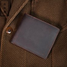 【短夾】男士錢夾 手工簡約男士短款真皮錢二層牛皮錢豎款潮錢夾瘋馬皮錢皮夾    全臺最大的網路購物市集 歷史價格詳細信息