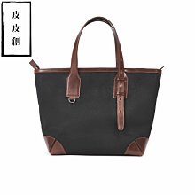 『皮皮創』原創設計手作帆布托特包。意大利進口頭層植鞣牛皮拼接重磅加密帆布大凱莉包 手提側背斜背包 時尚撞色牛皮帆布鉑金包 歷史價格詳細信息