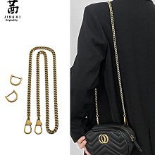 包鏈條 包肩帶 適用于古池包包鏈條配件斜挎包鏈子肩帶替換gucci包帶改造古奇單 歷史價格詳細信息