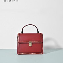 2024新款鉚釘百搭小方包復古迷你時尚真皮女包包高級感單肩斜挎包-zero潮流屋 歷史價格詳細信息