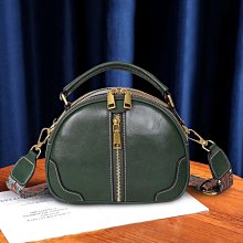 2023新款高級感牛皮頓包小眾設計復古保齡球枕頭手提單肩斜跨 歷史價格詳細信息