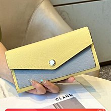 薄長夾 2023新款簡約超薄錢包女長款錢包女軟皮搭扣卡錢夾 歷史價格詳細信息