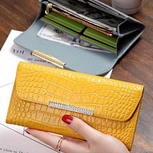 時尚真皮男夾女夾 鱷魚紋真皮長夾 歐美熱銷 精緻盒裝皮夾 歷史價格詳細信息