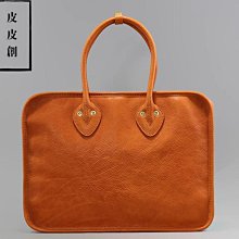 『皮皮創』原創設計手作真皮公事包。日系簡約大容量頭層植鞣牛皮通勤電腦包高級質感真皮手提單肩斜背包 歷史價格詳細信息