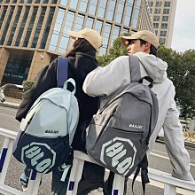 初中潮流雙肩包高中大學生簡約運動款背包女2024年新款書包男ins 歷史價格詳細信息