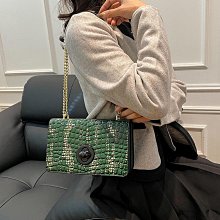 跨境女包新款鱷魚紋單肩包撞色高級外出通勤斜挎包百搭鏈條腋下包女士包包 價格比較,價格查詢,歷史價格詳細信息