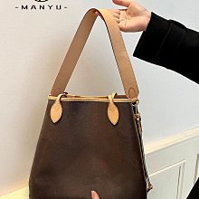 適用lv水桶包noe bb肩帶替換單肩斜挎nano牛皮背帶包帶抽繩配件-kby科貝 歷史價格詳細信息