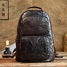 『皮皮創』原創設計手作真皮旅行包。英倫風復古黑色頭層植鞣牛皮短途旅行袋手提單肩斜背包大容量都市運動健身包出差商務休閒包男 歷史價格詳細信息